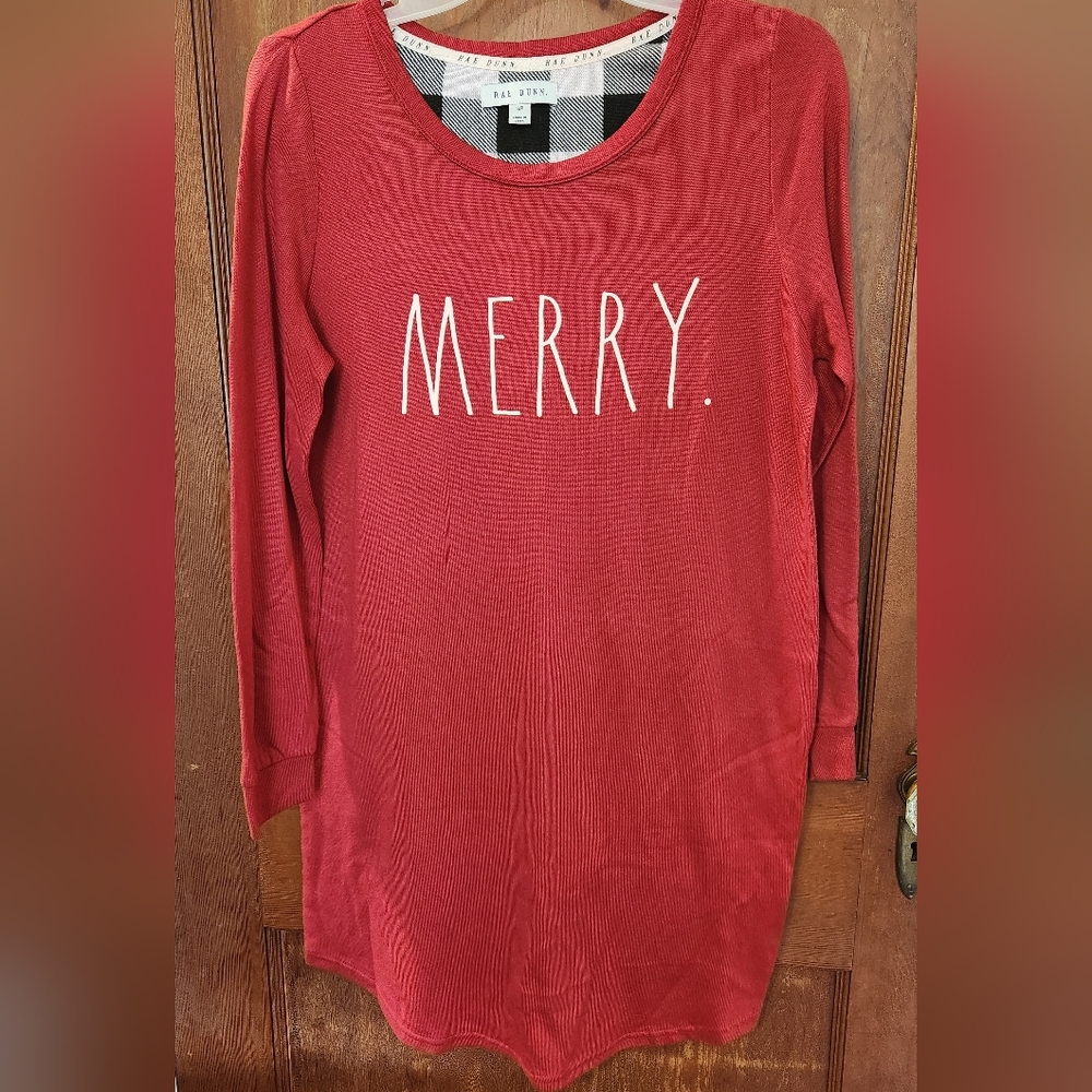 Rae Dunn Red 'Merry' Pajama Top
